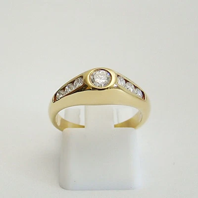 Ring Gelbgold 585er 14 kt Brillanten 0,55 ct. massiv - Bild 1 von 4