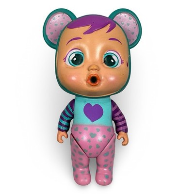 IMC Toys Cry Babies Magic Tears Teal Bear Heart Pajamas Doll Figure 5'' 87637IM
