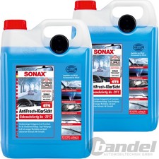 2x 5 Liter SONAX ANTIFROST+KLARSICHT CITRUS BIS ZU -20°C SCHEIBEN FROSTSCHUTZ