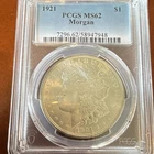 1921 Morgan Silver Dollar $1 PCGS MS62 Philadelphia Mint Cert #58947948