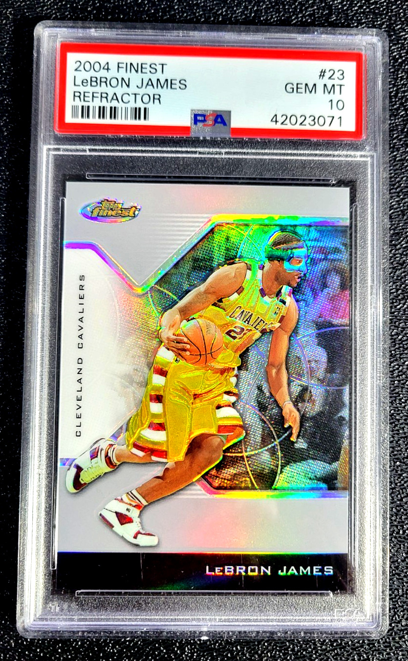 2004 PSA 10 GEM MINT LEBRON JAMES SP /249 TOPPS FINEST REFRACTOR #23 S170