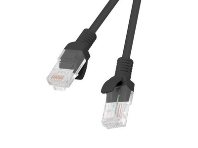 Lanberg PCU6-10CC-0100-BK LANBERG PATCHCORD CAT.6 UTP 1M SCHWARZ FLUKE ZERTIFIKA