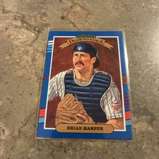 Brian Harper *Error Card* Donruss Diamond Kings 1990 LEAF #22 