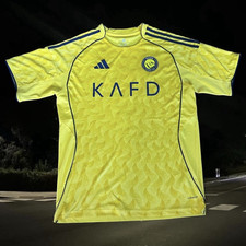 adidas Al Nassr Cristiano Ronaldo #7 Soccer Jersey Saudi Pro League Yellow 2XL
