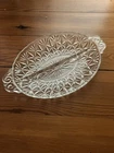 Anchor Hocking Vintage Divided Pressed Glass Relish Dish