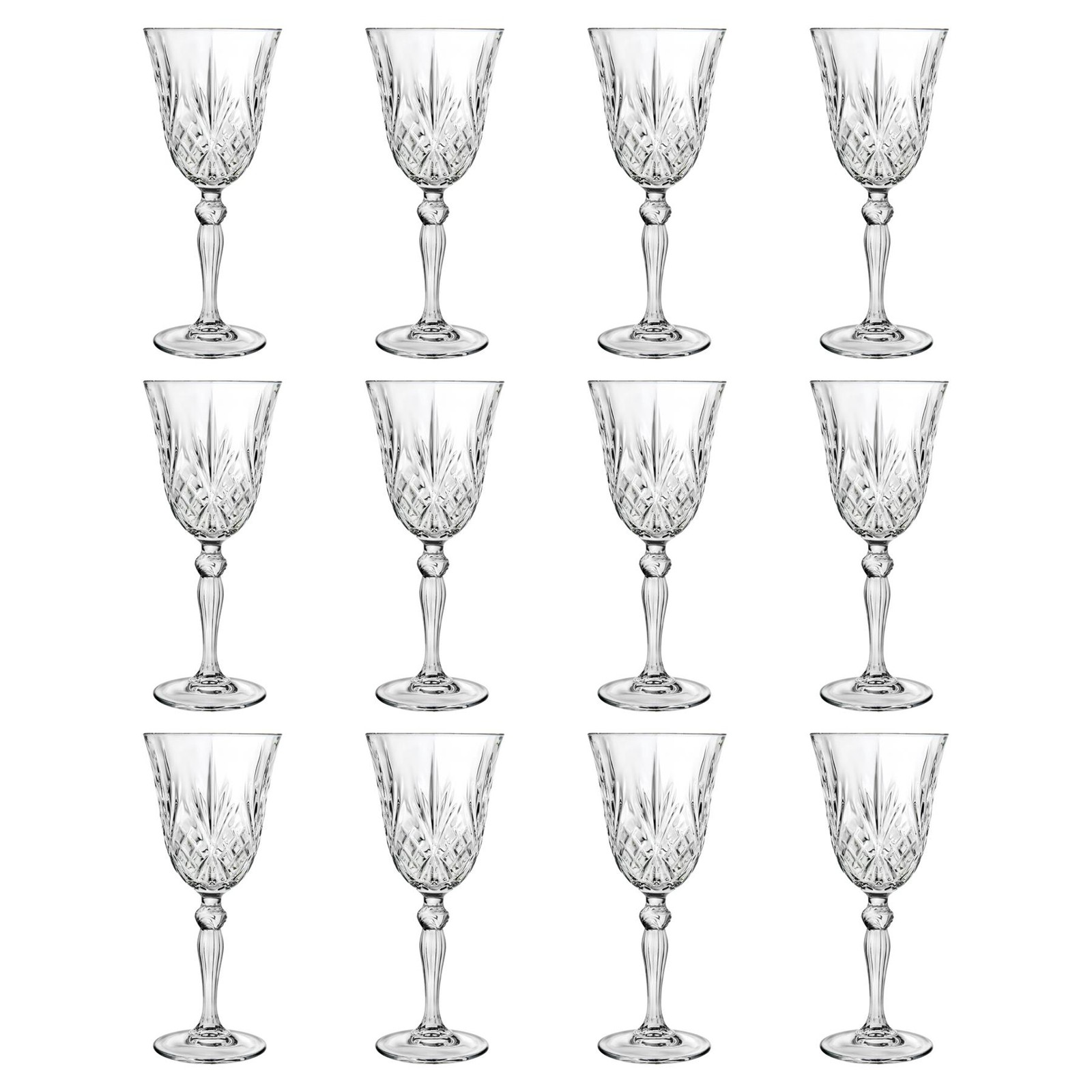 Crystal Melodia White Wine Glasses - 210ml - Pack of 12