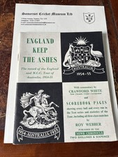 England Keep the Ashes Stats and Scorebook Pages 1954-1955