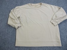 Lululemon Sweatshirt Mens XL Beige Crewneck Pullover Logo Athleisure Lounge