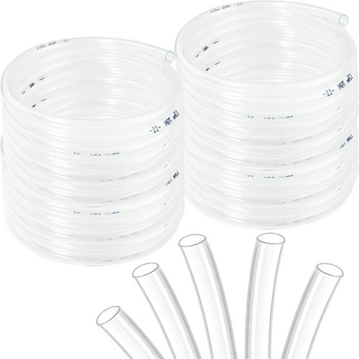 #ad Clear Vinyl Tubing Clear Tubing Clear Hose PVC Tubing 1 2quot; ID x 5 8” OD x 10 $17.97