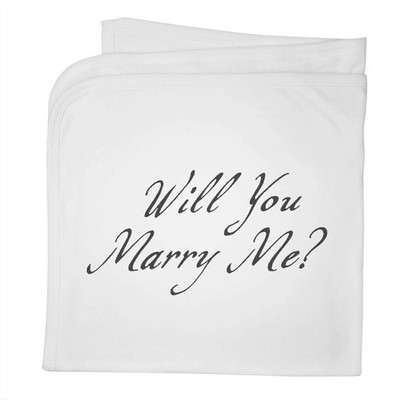 ''Willst du mich heiraten?'' Babydecke / Schal aus Baumwolle (BY00040785)