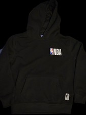 Boys NBA Hoodie Sweatshirt Size 8 Fleece Black Youth Basketball Black Pullover