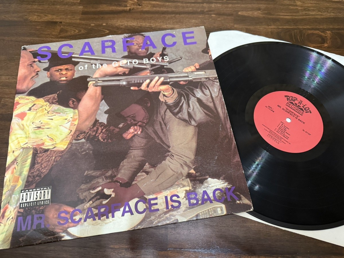 SCARFACE THE GETO BOYS - MR. SCARFACE IS BACK VINYL LP 1991 SCARFACE THE GETO BOYS - MR. SCARFACE IS BACK VINYL LP 1991