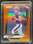 2024 Prizm J.J. McCarthy RC Orange Rookie #142/249 Vikings