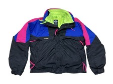 Vintage 90s Colorblock Columbia Ski Jacket Coat Men s Large Neon Winter