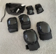 X-TREME LIMITS Rollerblade Knee, Elbow Pads & Wrist Guards Set Youth Size Black