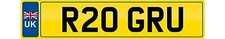 ROGER U Private number plate cherished registration personal R20 GRU car reg 