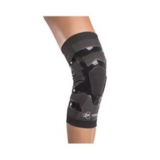 DONJOY PERFORMANCE TRIZONE KNEE COMPRESSION SLEEVE RIGHT LEG LARGE, BLACK