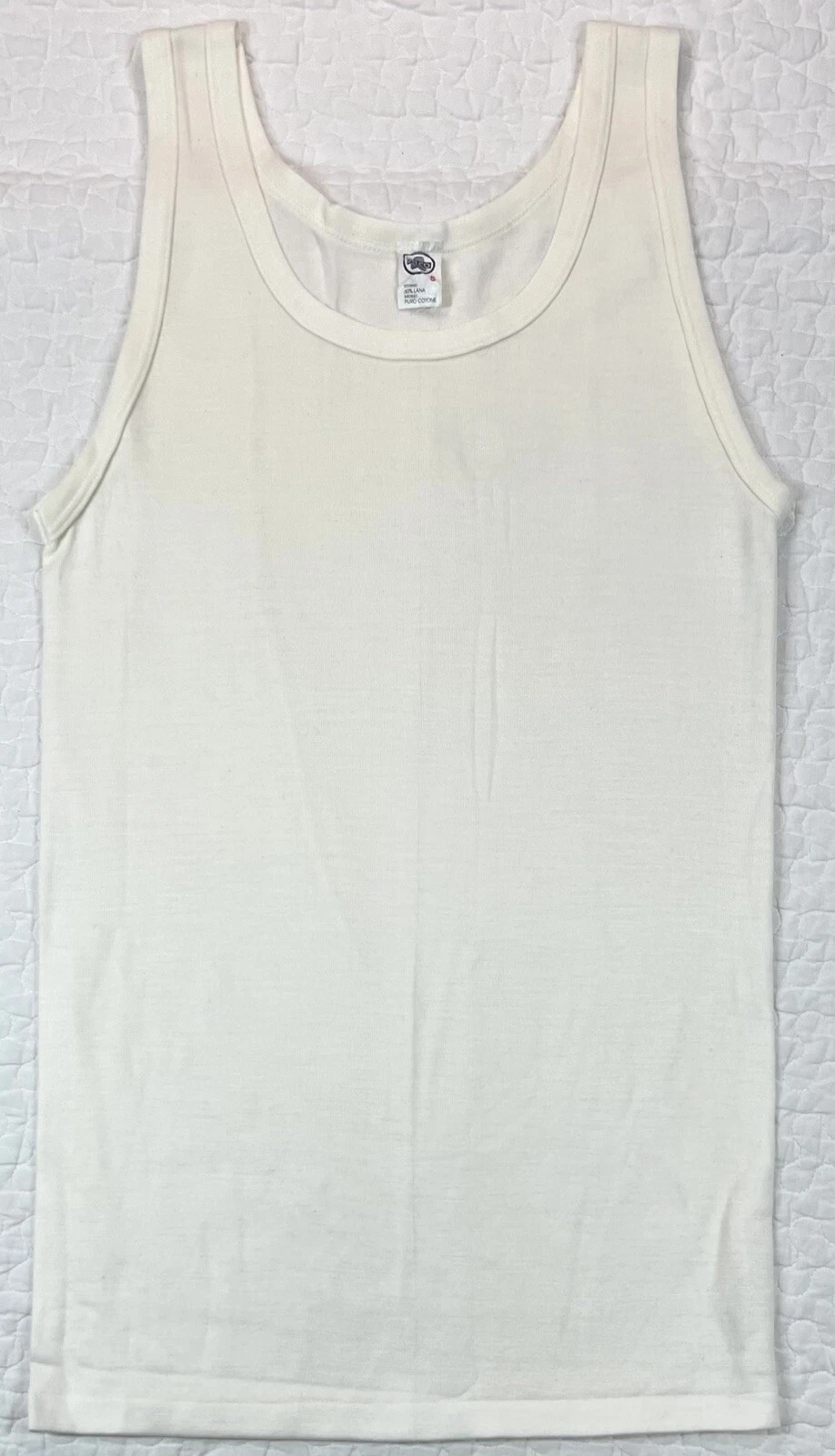 Vintage Wool Base Layer Women's L Ivory 2-Ply Wool/Cotton NWOT NOS Made in Italy