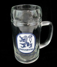 Lowenbrau Dark Special Beer Mug Cup Beer Stein German Vintage 6.5"tall x 3"diam