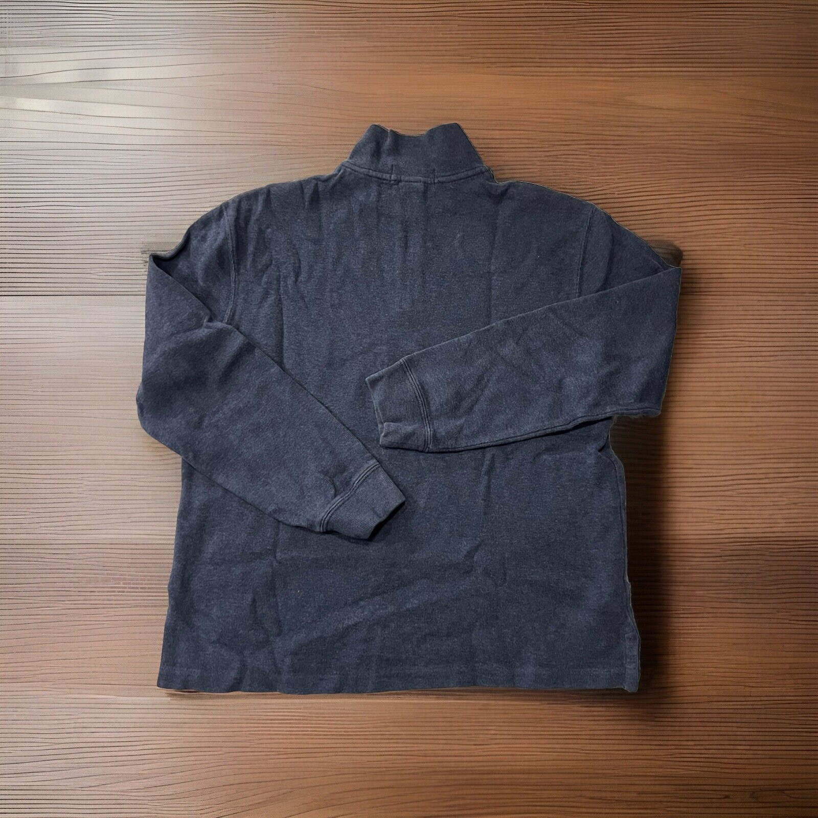 Polo Ralph Lauren maglione uomo blu medio pony 1 4 zip pullover felpa.