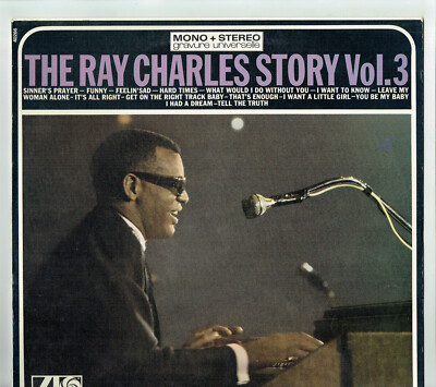 33T Ray CHARLES Vinyl LP 12'' STORY Vol 3 SINNER'S PRAYER -FUNNY -ATLANTIC 40266
