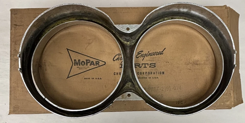 1961 Dodge Lancer 770 хромированный ободок фары отделка 2195074 новый из старых запасов. - Изображение 4 из 4