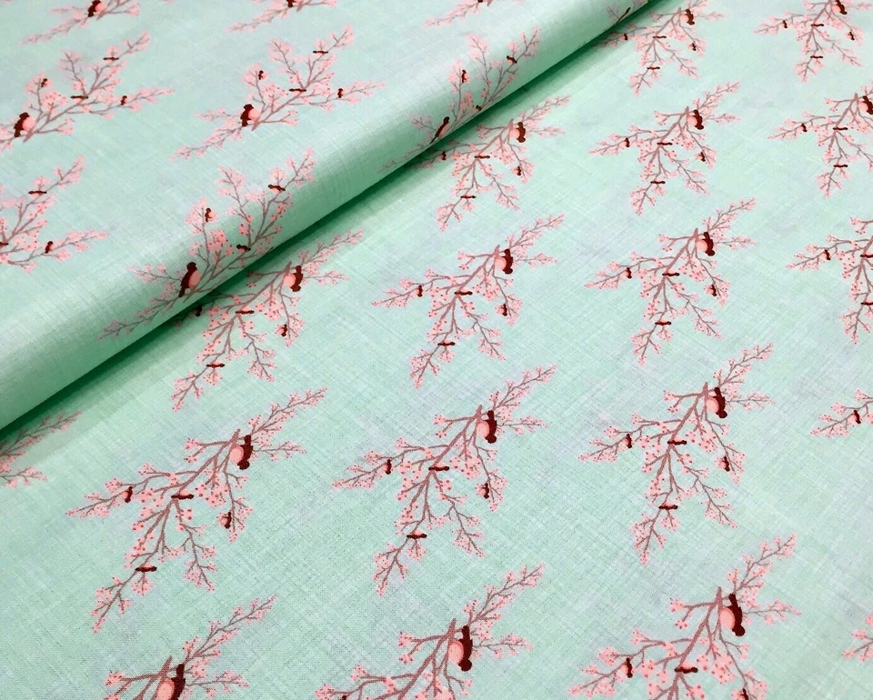 Moda Baumwolle Baumwollstoff Lullaby Vogel Vögel Ast 1m - Bild 2 von 3