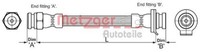 Metzger 4118509 Bremsschlauch FüR Alfa Romeo Fiat