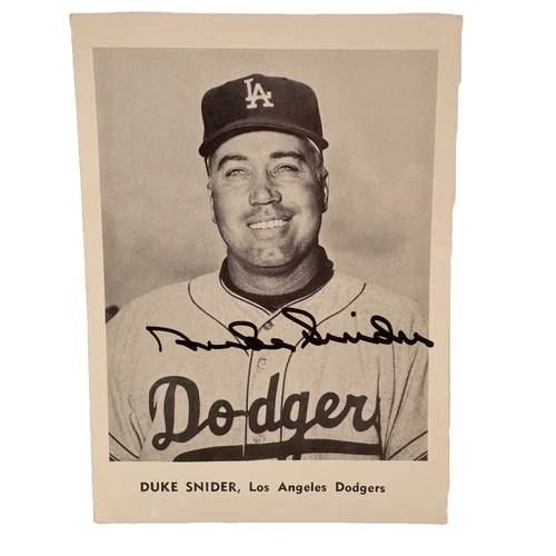 Duke Snider Not Authenticated MLB Original Autographed Photos