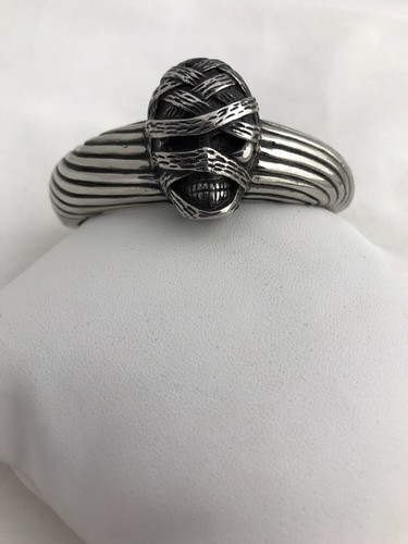 Large Stainless Steel Mummy Cuff Bracelet - Picture 11 of 12