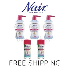5 Nair Hair Remover Sensitive Shower Power CoconutVitamin E Oil Argan Oil Lot