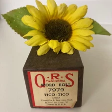 QRS Player Piano Word Roll Tico Tico Samba 7979 Brazilian Rio Ballroom Dance Vtg