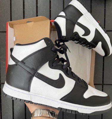 Nike Dunk High Retro Panda Schwarz Weiß Neu OVP 42,5