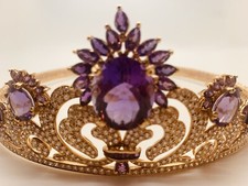 tiaras - crowns gold  Diamond With Certified Appraisal  