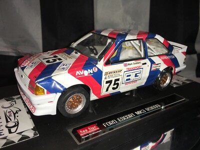 1:18 Sunstar H4966 Mark Goddard Ford Escort MKIII RS 1600i #75 BTCC 1988