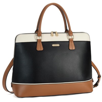 Telena Womens Leather Laptop Bag Shoulder Tote Briefcase for Women Large Capa...