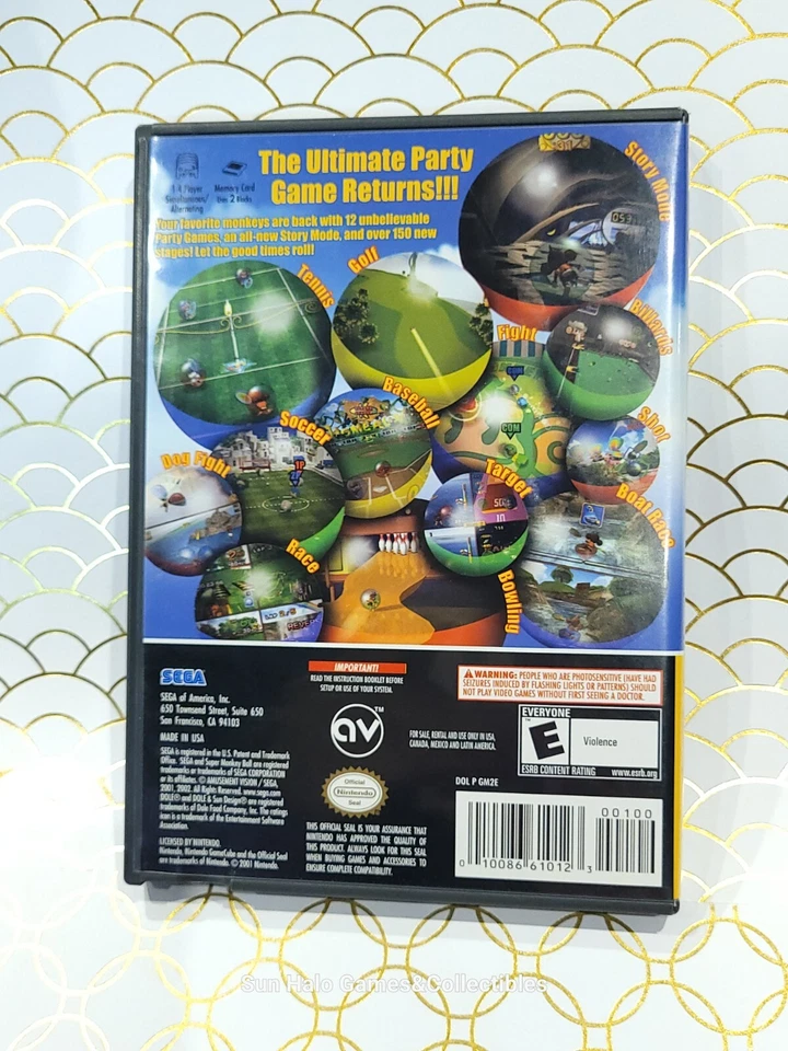 Super Monkey Ball 2 (Nintendo GameCube, 2002) CIB Complete w/ Reg Card - TESTED  - Image 4 of 4