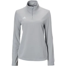 Adidas Climalite Women's 1/4 Zip Running Pullover Grey - Size L