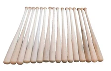 16 GAME READY WOOD BASEBALL BATS