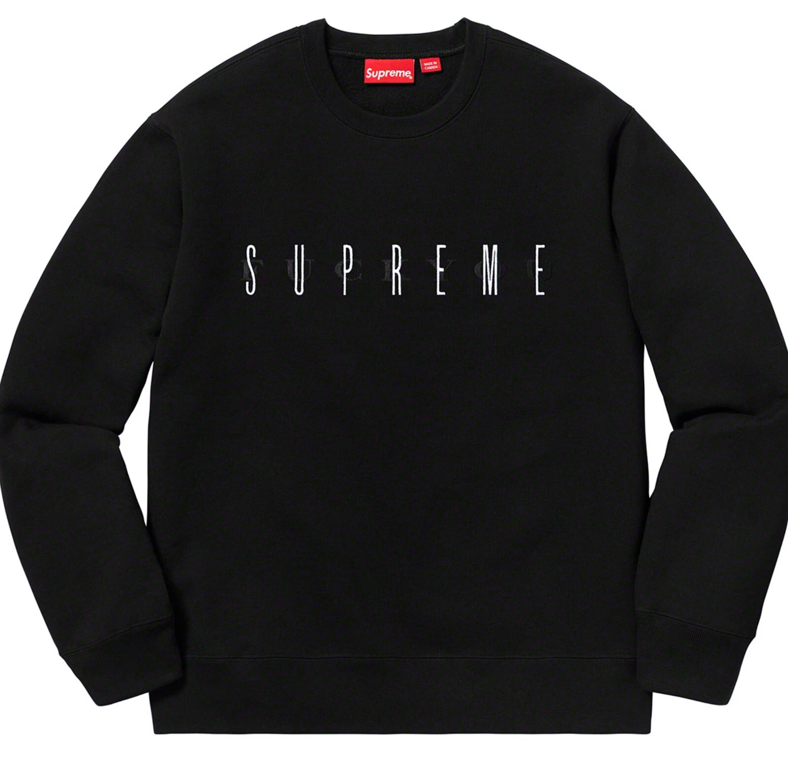 Supreme Mens Red F**k You Crewneck Sweatshirt Size Medium 2019 FW19 Streetwear