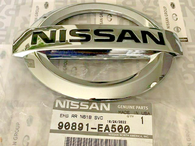 New OEM Nissan Rear BACKDOOR Emblem Pathfinder Titan Xterra 90891