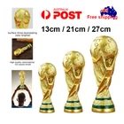 2022 Qatar FIFA World Cup Trophy Replica Artwork Soccer Resin Gold Trophy Gift