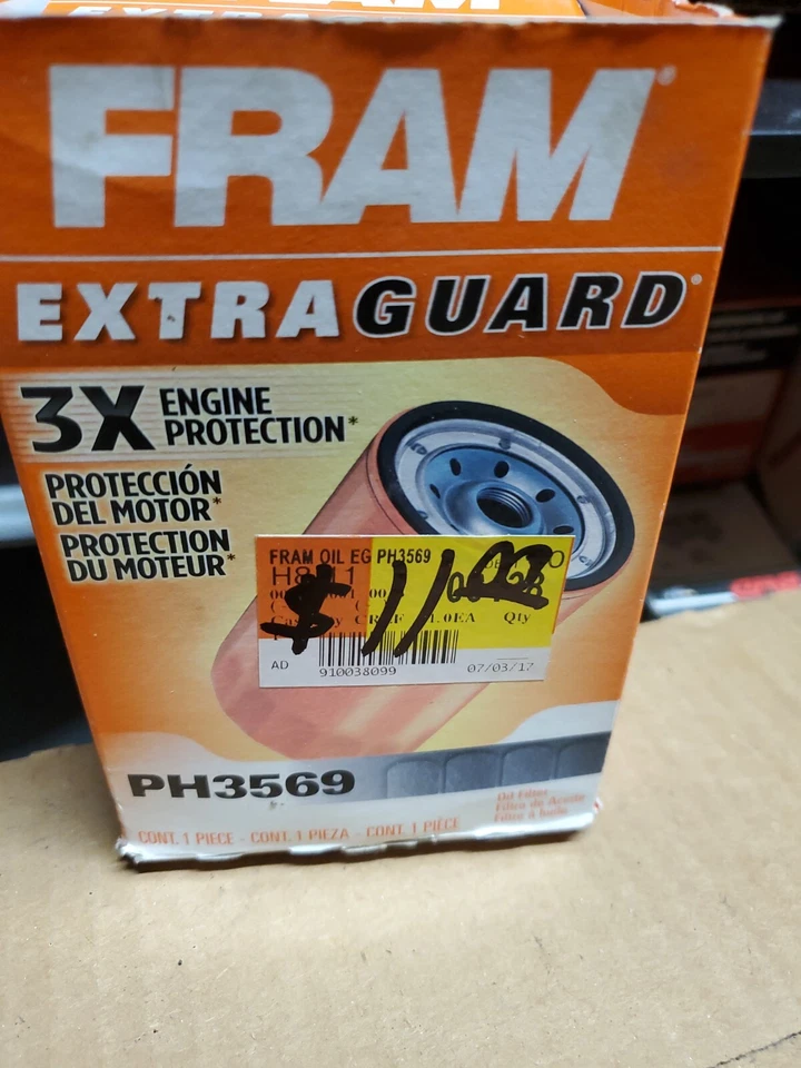 Filtro de aceite de motor FRAM - pieza de protección adicional # PH3569. Nuevo en caja. Foto 2 de 4