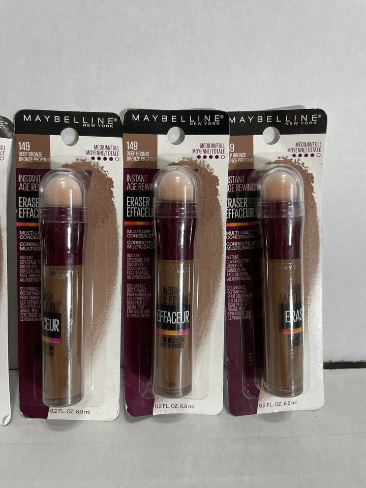 MAYBELLINE Instant Age Rewind Borrador Corrector Multiuso 149 BRONCE PROFUNDO Lote de 6 Foto 3 de 4