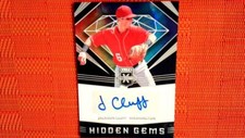 Jackson Cluff 2020 Elite Extra Edition Hidden Gems Autograph Card #HG-JC AUTO