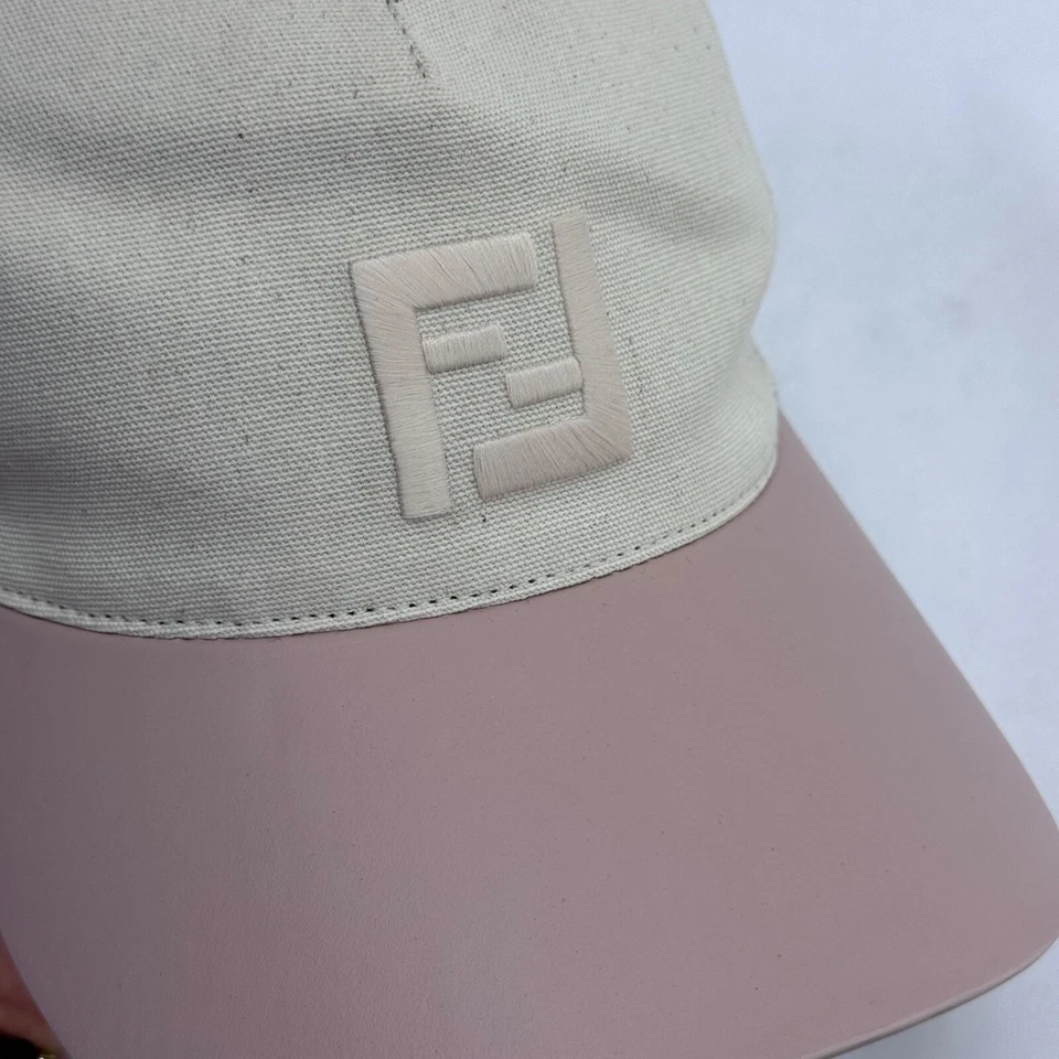 Gorra de béisbol rosa FENDI FS EYECAP 40022 gafas de sol estampado de logotipo unisex FE40022U Foto 4 de 4