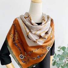 43" 100 Silk Plain satin Scarf Bandanna Square Shawl Large Wrap Tassels Print