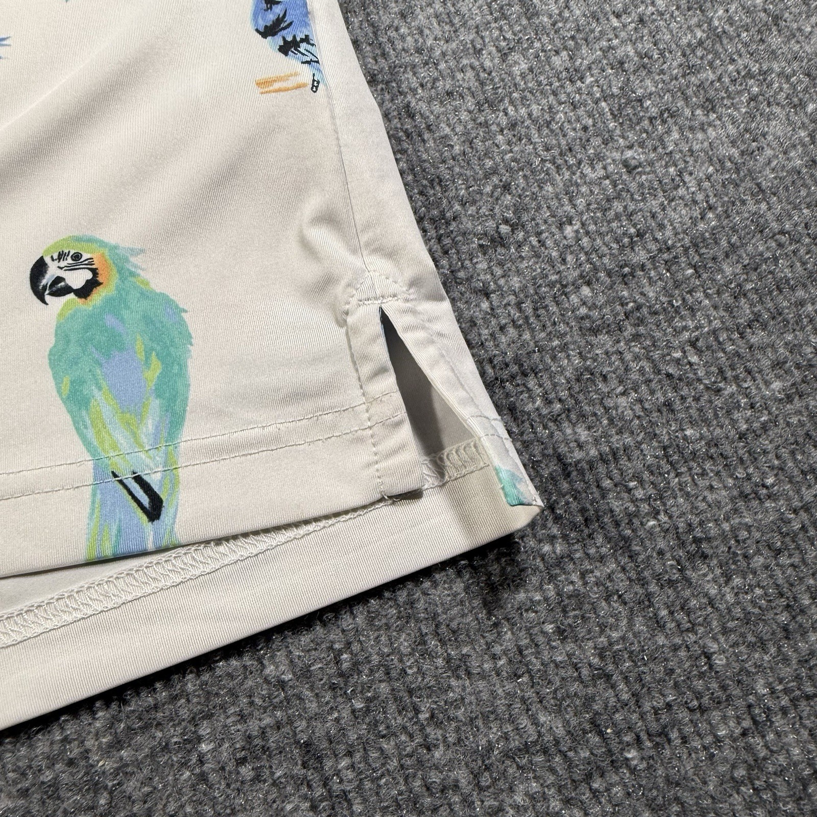 Chubbies The Dude XL Where’s Macaw Golf Polo Shirt | Parrot Pattern Men’s XL