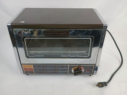 Vintage Toaster Oven ROBESON Deluxe CHROME Retro 03-1803-59 Japan 15 Min. Timer