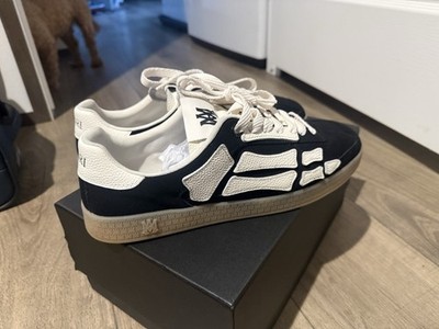 Amiri Pacific Bones Skeleton Sneakers Sz 45 (12 US) Black